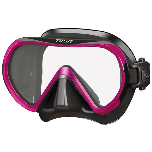 Tusa Ino Mask Black Silicone/Rose Pink